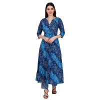 Cotton Anarkali Suit with Dupatta and Crop Top | Magnetism Fashion