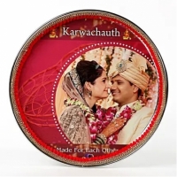 Buy Photo Printed Thali For Karwa Chauth